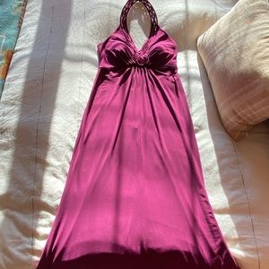 Purple halter formal dress from David’s Bridal. Size small